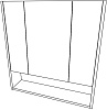 Зеркало-шкаф Айсберг Ева 70 купить в СОМ