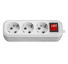 Удлинитель ОНЛАЙТ OPE-S-03-1000-ESC-3x1  3 гн, 10 м, СЗ, выкл 16А IP20 белый купить в СОМ