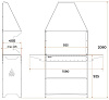 Мангал-гриль Professional Standart Zont PSZ 3000, 158 х 41 х 207см купить в СОМ