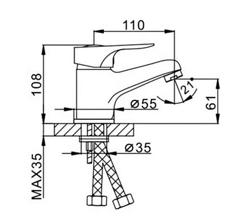 Смеситель для раковины Frap 1028-B купить в СОМ