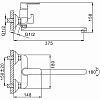 Смеситель для ванны Frap 2231, латунь, белый купить в СОМ