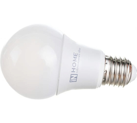 Лампа светодиодная IN HOME, 15Вт,Е27, 3000К,A60 купить в СОМ