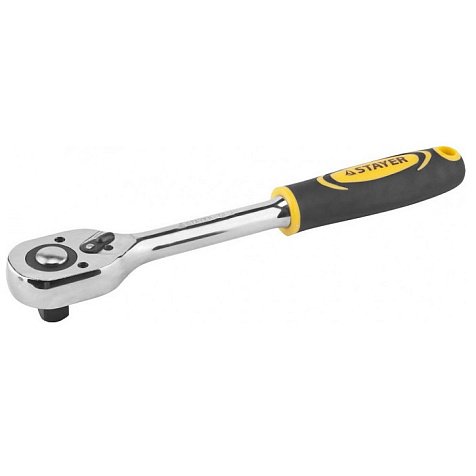 Ключ-трещотка STAYER 1/4", с переключателем купить в СОМ