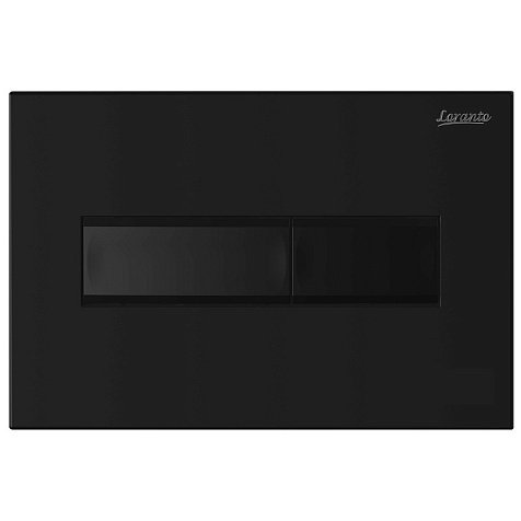 Кнопка для инсталляции Loranto Prestige 7523, черный матовый, квадратная купить в СОМ