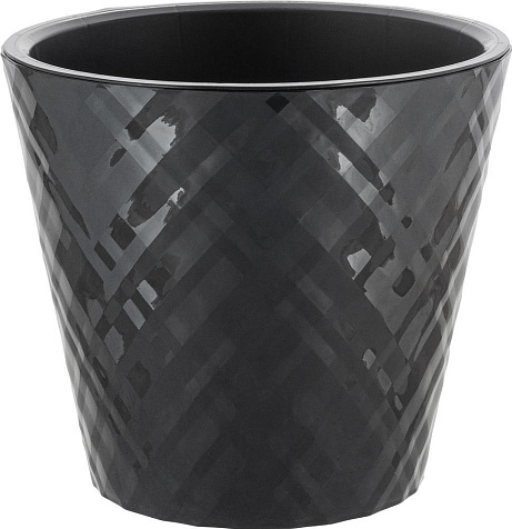 Кашпо InGreen Manhattan c дренажной вставкой оникс 5,0л купить в СОМ