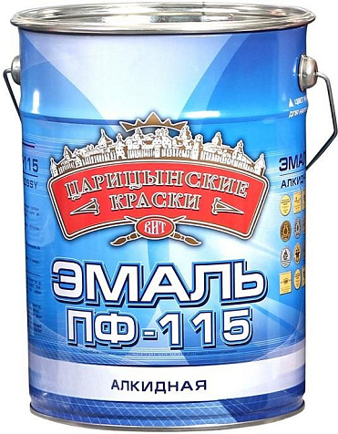 Эмаль ПФ-115 Царицынские краски, синий, 10 кг купить в СОМ