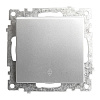 Переключатель STEKKER Катрин 1 кл. проходной  серебро купить в СОМ