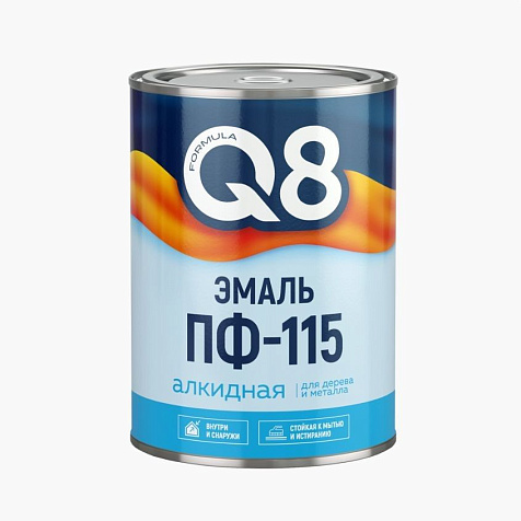 Эмаль  ФОРМУЛА Q8 ПФ-115, голубая 0.8кг купить в СОМ