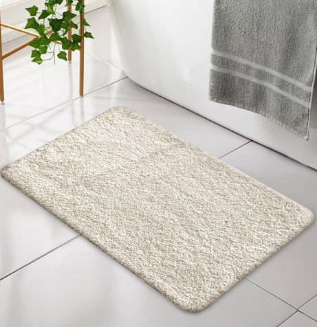 Коврик для ванной Bombini Soft Shaggy 50 х80 см, кремовый купить в СОМ