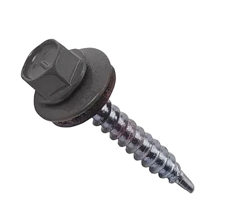 Саморез кровельный, RAL7024 графит серый, 4.8 х 35 мм, 1 кг купить в СОМ
